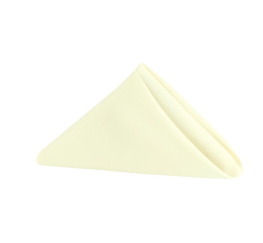 Polyester Napkins 17" - Ivory
