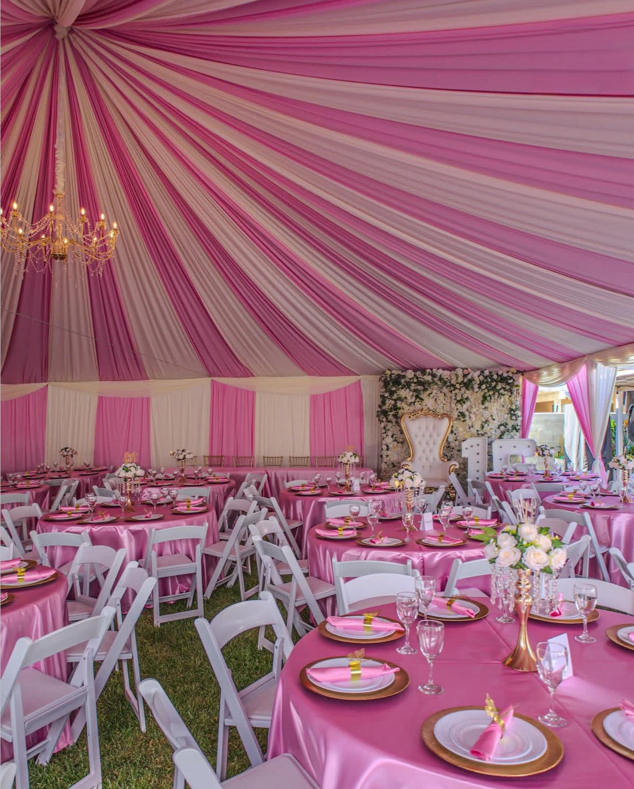 Interlock Fabric Canopy Draping Panels - Not Hemmed For Events