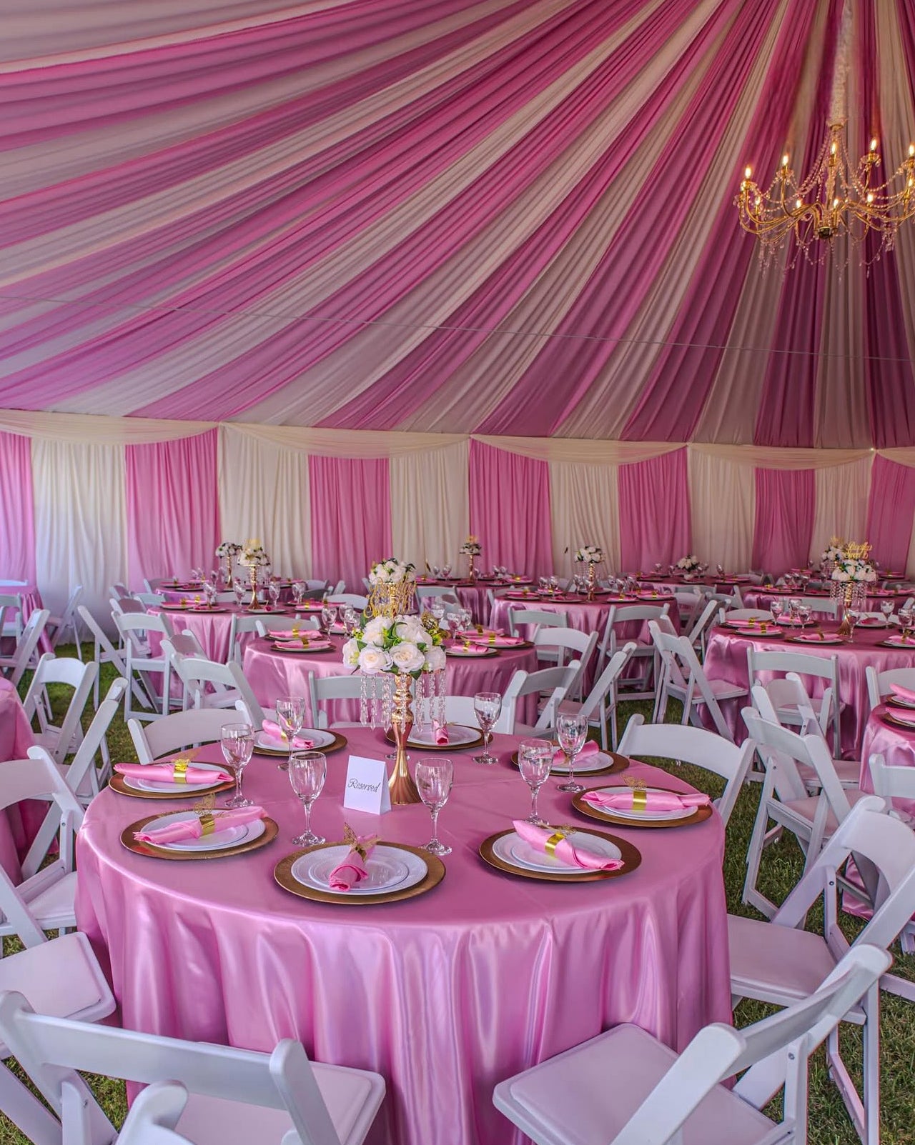 Interlock Fabric Canopy Draping Panels - Not Hemmed For Events