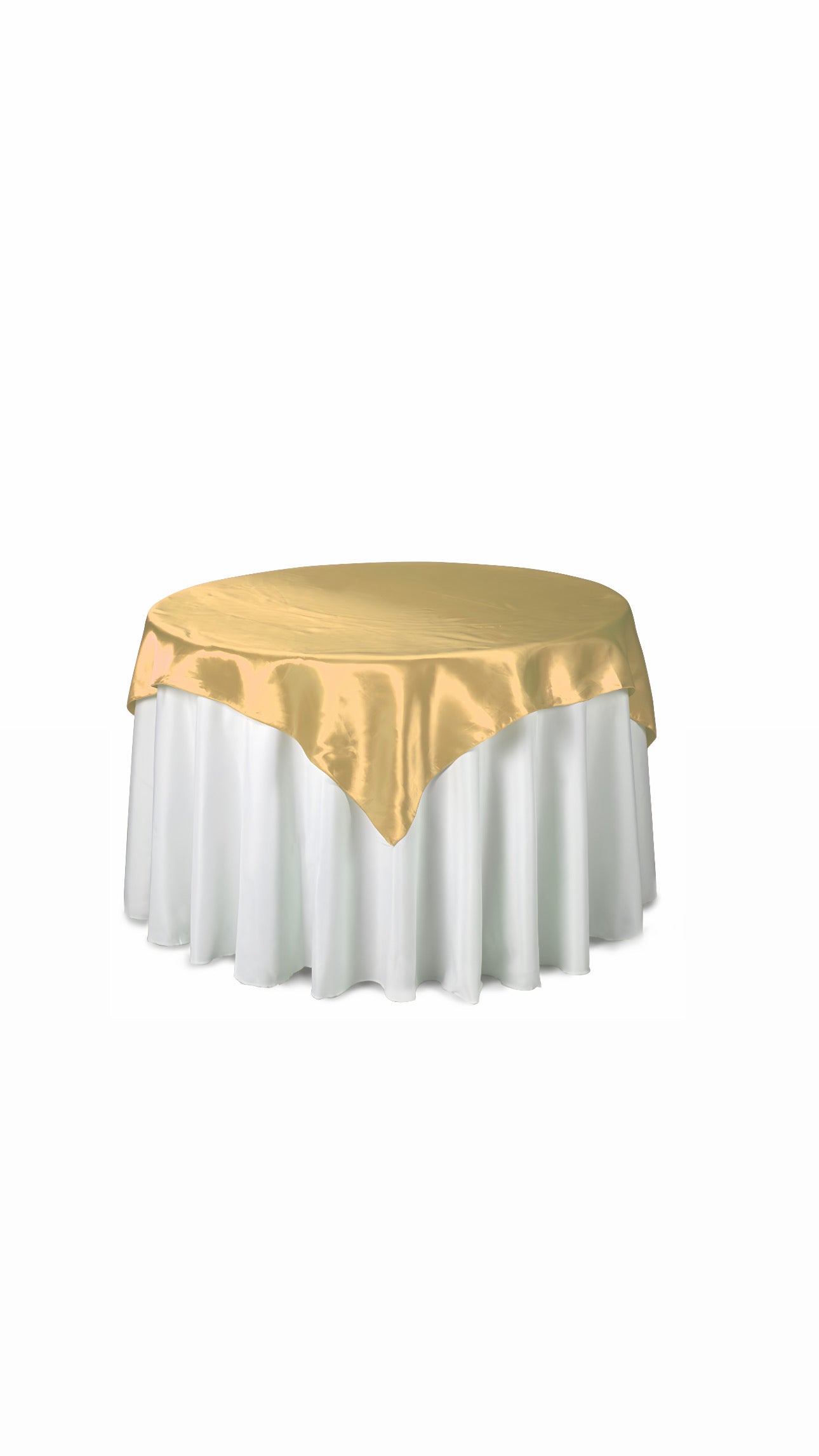 Table Cover Satin Overlay 60” X 60” 12 PCs