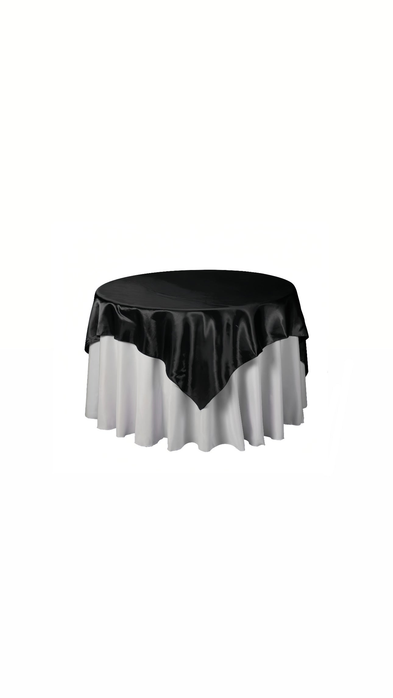 Table Cover Satin Overlay 60” X 60” 12 PCs