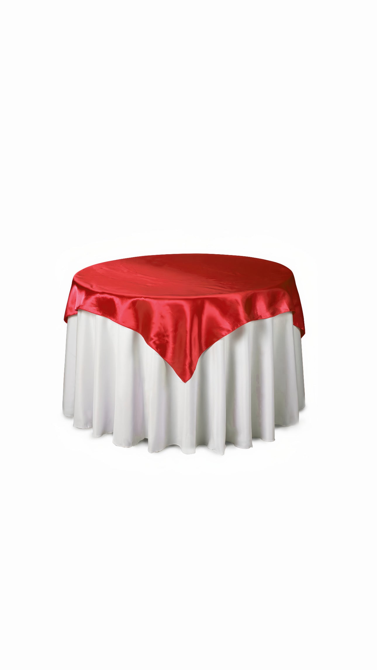 Table Cover Satin Overlay 60” X 60” 12 PCs