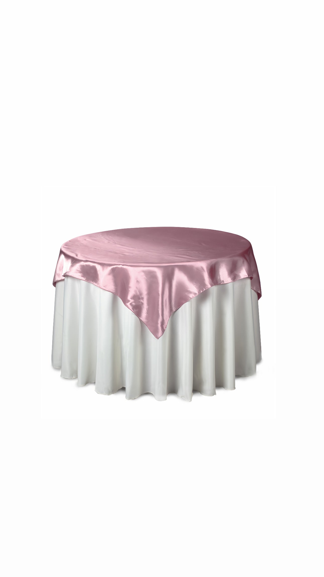 Table Cover Satin Overlay 60” X 60” 12 PCs