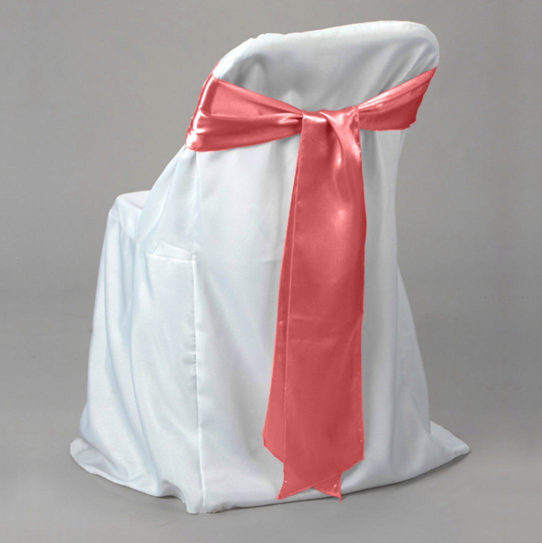 6" X 108 Satin Chair Bow’s 12 Pcs