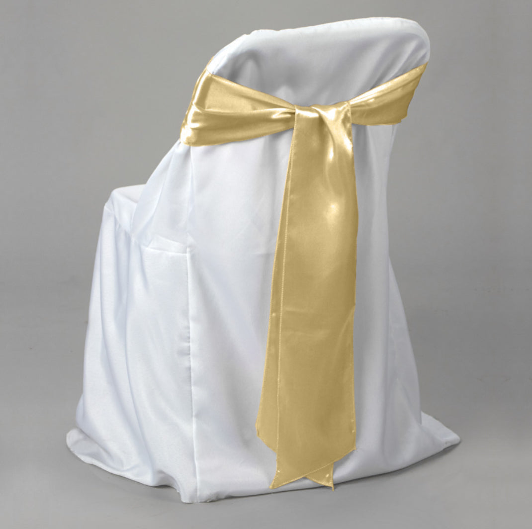 6" X 108 Satin Chair Bow’s 12 Pcs