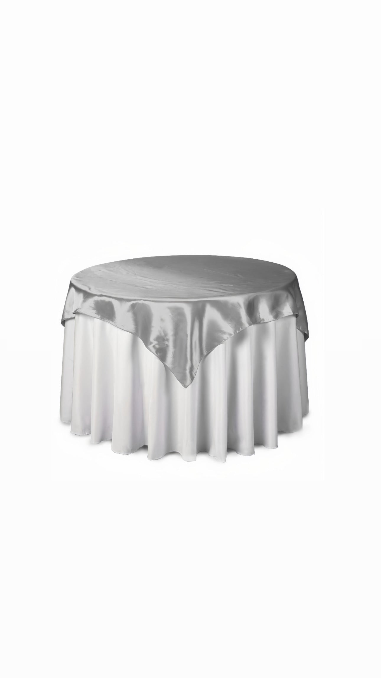 Table Cover Satin Overlay 60” X 60” 12 PCs