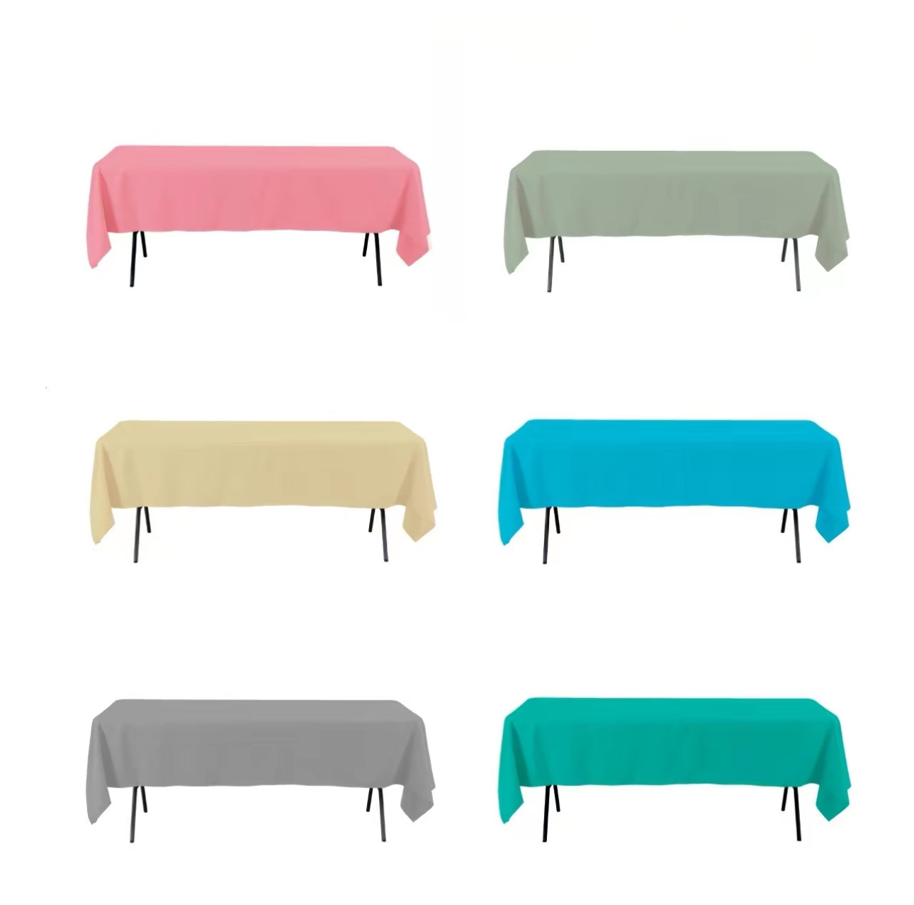 RECTANGLE POLYESTER TABLE COVER’S 60" X 102”