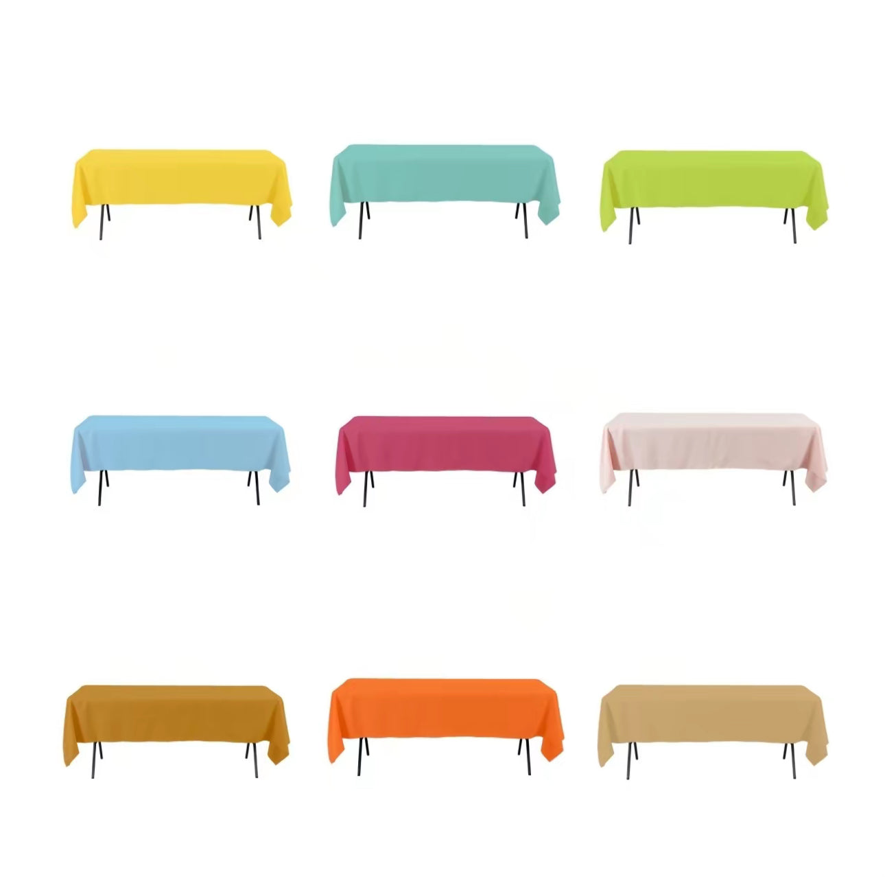 RECTANGLE POLYESTER TABLE COVER’S 60" X 102”