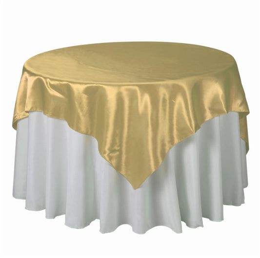 Satin Overlay 72" X 72" - Gold