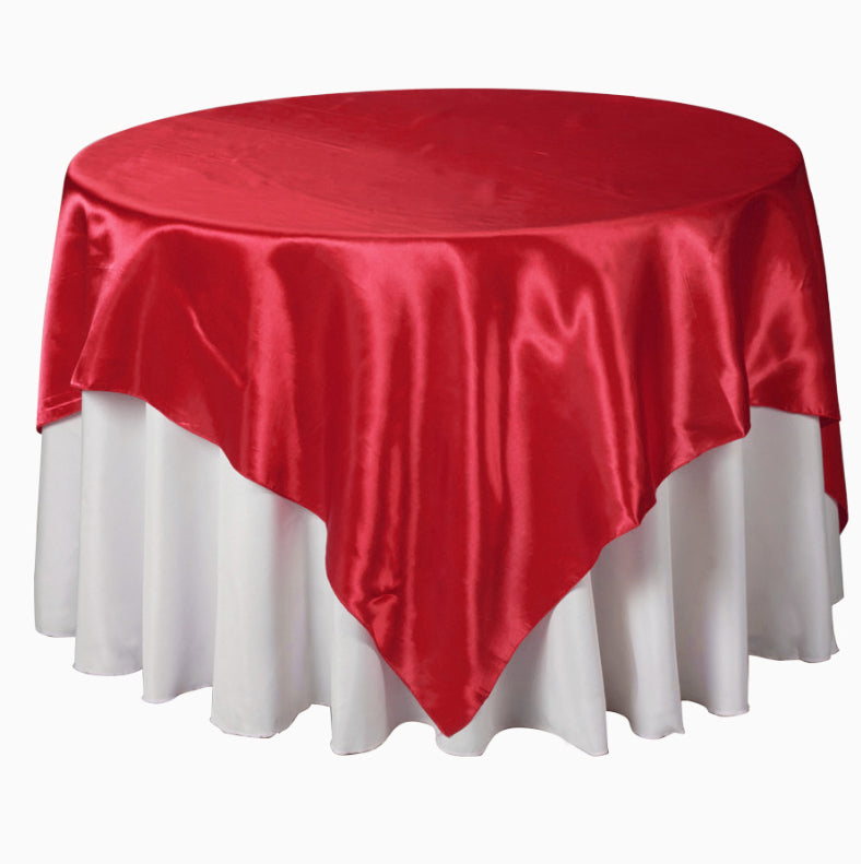 Satin Overlay 90" X 90" - Red