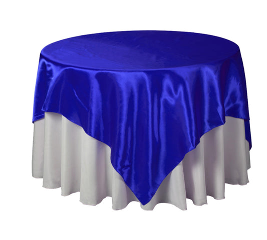 Satin Overlay 90" X 90" - Royal Blue