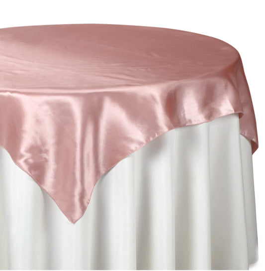 Satin Overlay 90" X 90" - Blush