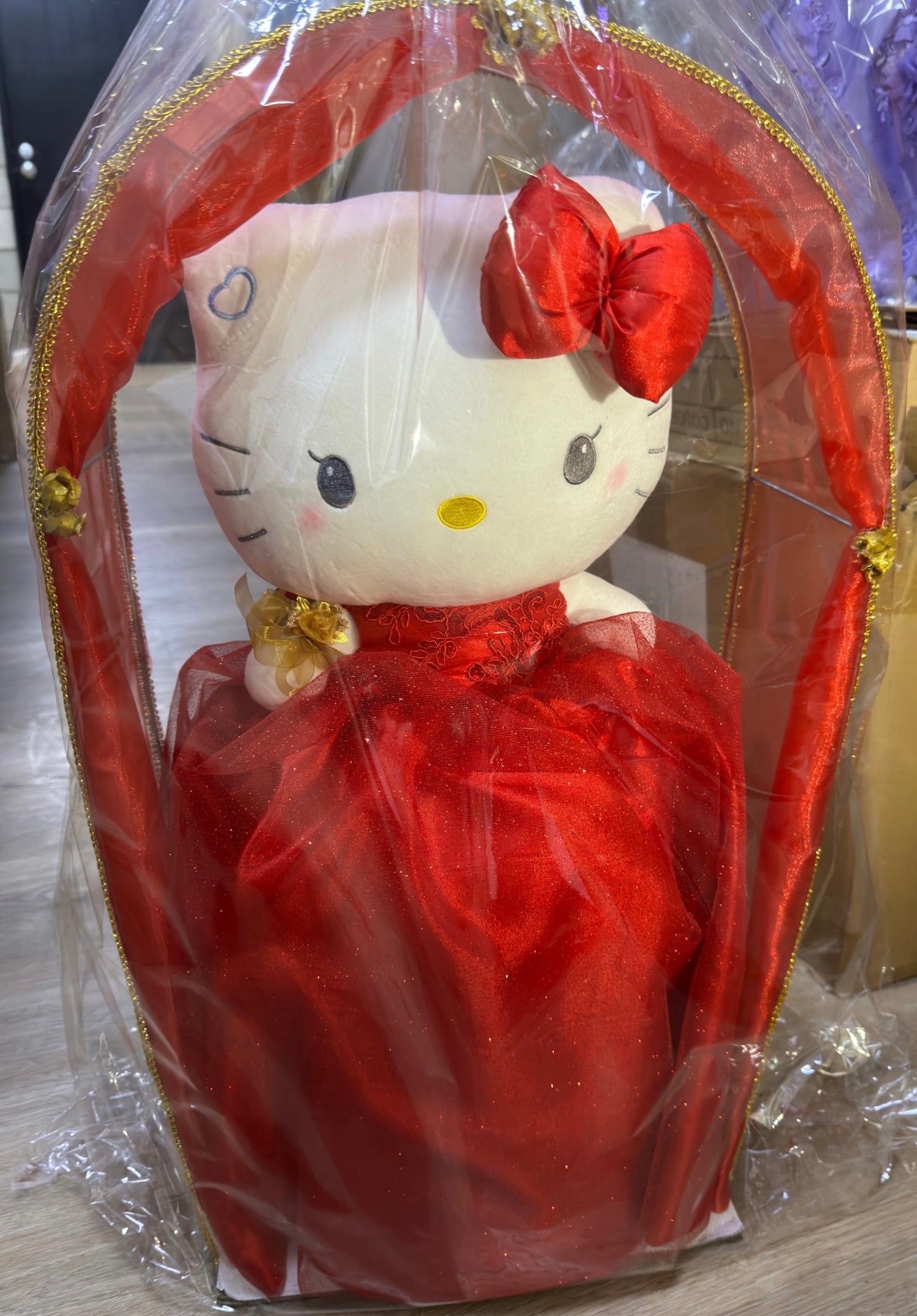 Red/Gold Hello Kitty Quinceañera Doll