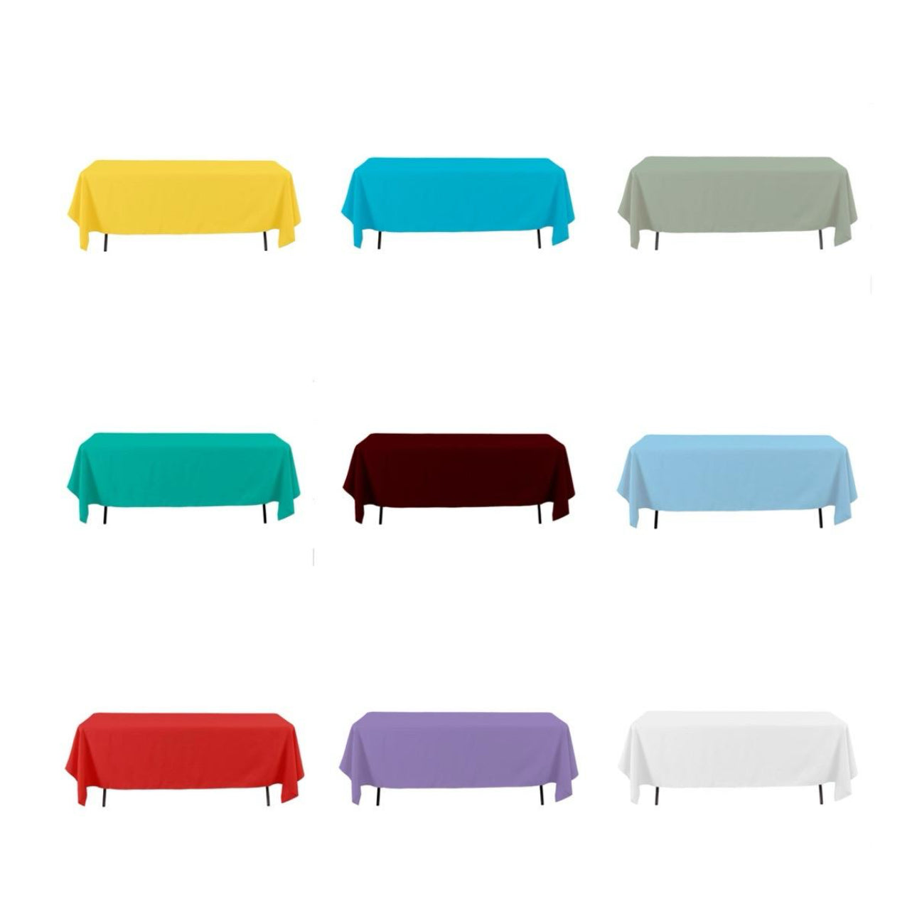 Rectangle Polyester Table Cover’s 60" x 126"