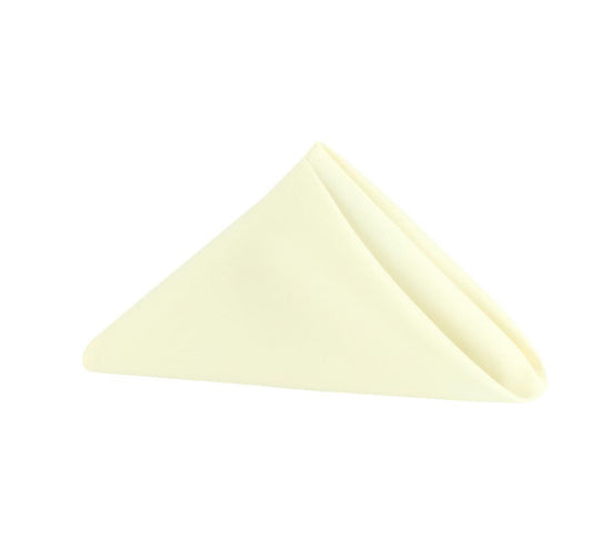 Polyester Napkins 17" - Ivory